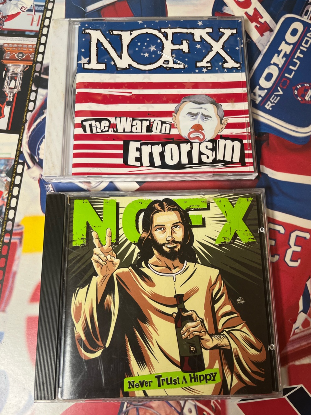 NOFX punk band CD lot bundle never trust a hippie & the war on errorism albums